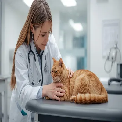 تصویر_ سرپرست در حال اندازه_گیری ضربان قلب گربه (1)